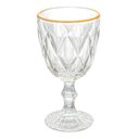 Ver imagem 3 de Jogo de Taças e Jarra Diamond Fio de Ouro 7 Peças - Hauskraft Premium