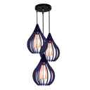 Ver imagem 2 de Luminária Teto Lustre Pendente Balcão Cozinha Sala Trio:Azul