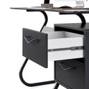 Ver mais imagens de Escrivaninha Office 2 Gavetas Steel Preto – EJ Móveis
