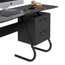 Ver imagem 7 de Escrivaninha Office 2 Gavetas Steel Preto – EJ Móveis