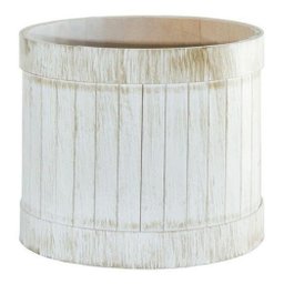 Cachepô Mdf 40Cm Redondo Para Plantas Artificiais Com Rodas - 1