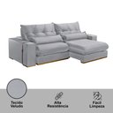 Ver imagem 5 de Sofá 230 Cm Braço 25 Cm Retrátil e Reclinável Lake Meu Sofá Online