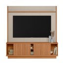 Ver imagem 2 de Rack com Painel para Tv até 75 Polegadas Ravenna 2 Portas Canela/off White Fosco - Linea Brasil