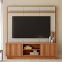 Ver imagem 4 de Rack com Painel para Tv até 75 Polegadas Ravenna 2 Portas Canela/off White Fosco - Linea Brasil