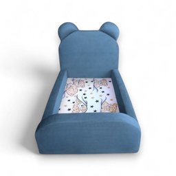 Cama Montessoriana Juvenil Menino Confortável Soft com Colchão Azul - 4