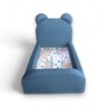Cama Montessoriana Juvenil Menino Confortável Soft com Colchão Azul - 4