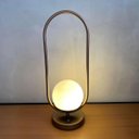 Ver imagem 2 de Abajur Luminaria de Mesa Moderno Oval com Globo 12cm Decoração Casa Sala Quarto Escritório
