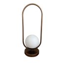 Ver imagem 5 de Abajur Luminaria de Mesa Moderno Oval com Globo 12cm Decoração Casa Sala Quarto Escritório