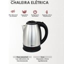 Ver imagem 3 de Chaleira Jarra Elétrica Térmica Inox 1,8 Litros Reforçada Ferve Rapidamente 110v Amvox Akl 0150 127v