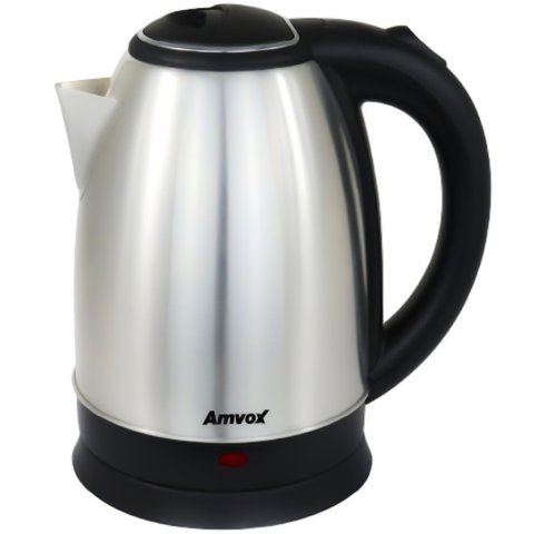 Chaleira Jarra Elétrica Térmica Inox 1,8 Litros Reforçada Ferve Rapidamente 110v Amvox Akl 0150 127v