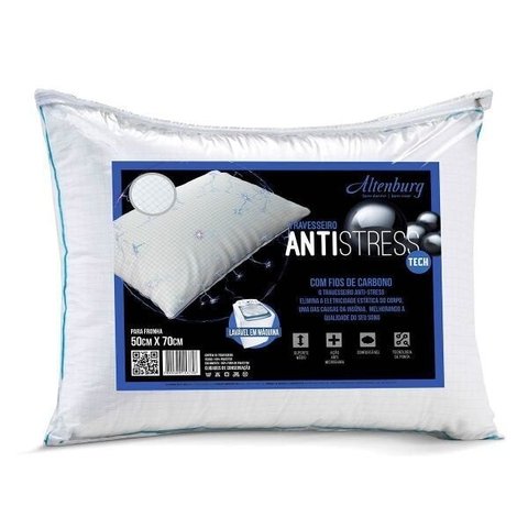 Travesseiro Altenburg Antistress Branco - 50cm x 70cm