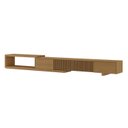 Ver imagem 3 de Rack Extensível para TV até 75 Polegadas Planejado 304cm Portas Ripadas Aruá CabeCasa MadeiraOriginals
