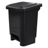 Lixeira 25 Litros Com Pedal Preta LAR PLAST - 2