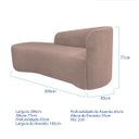 Ver imagem 3 de Kit Divã Recamier Orgânico França 200cm Lado Esquerdo e 2 Poltronas Amore Linho