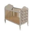 Ver imagem 3 de Berço Minicama 3 em 1 com Capitonê 100% MDF Maya Espresso Móveis Bege/Off White/Amêndoa/Corino