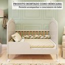 Ver imagem 7 de Berço Minicama 3 em 1 com Capitonê 100% MDF Maya Espresso Móveis Bege/Off White/Amêndoa/Corino