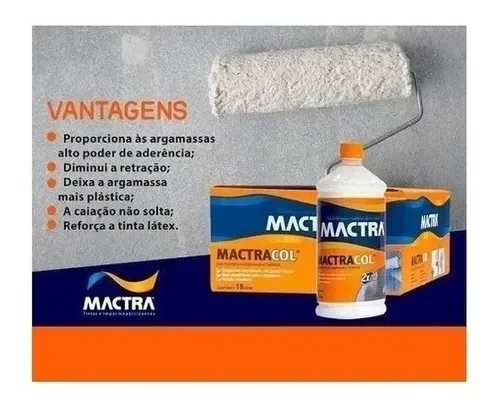 Cola especial Argamassa e Chapisco MactraCol 4 lt - Mactra - 2