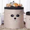 CESTO ORGANIZADOR INFANTIL DE BRINQUEDOS OU ROUPA SUJA 45 X 48 GRANDE BICHINHO: PRETO - 1