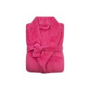 Ver imagem 3 de Roupão Feminino Aveludado Tamanho M Camesa Longo Pink