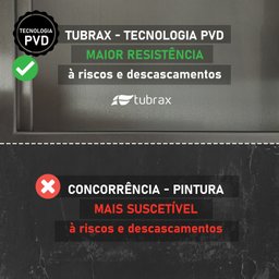 Canal Calha Organizador Úmida de Cozinha Preto Aço Inox 304 com 5 Módulos - Tubrax - 2