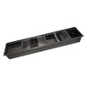 Canal Calha Organizador Úmida de Cozinha Preto Aço Inox 304 com 5 Módulos - Tubrax - 1