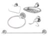 Kit P/banheiro Agata 5 Pecas (inox/aluminio/latao) Fort - 1