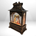 Ver imagem 5 de Luminaria Lanterna Natalina Sagrada Familia Usb 25cm