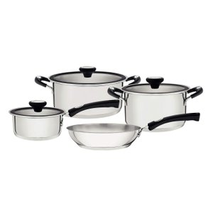 Jogo de Panelas Solar Silicone Inox Fundo Triplo 4 Pc Tramontina