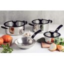 Ver imagem 2 de Jogo de Panelas Solar Silicone Inox Fundo Triplo 4 Pc Tramontina