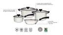 Ver imagem 7 de Jogo de Panelas Solar Silicone Inox Fundo Triplo 4 Pc Tramontina