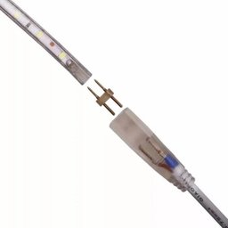 Mangueira Fita LED Chata 5050 5m Branco Quente 6mm 300 LEDS 220V - 5