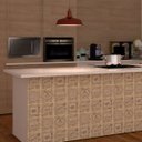 Ver imagem 2 de Kit Revestimento de Parede em Cerâmica Retro Coffee 9 Peças Isabela Revestimentos