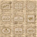 Ver imagem 1 de Kit Revestimento de Parede em Cerâmica Retro Coffee 9 Peças Isabela Revestimentos