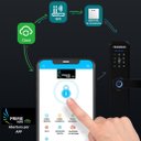 Ver imagem 4 de Fechadura Inteligente Digital Eletrônica Biométrica Primebras Com wifi e App