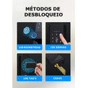 Ver imagem 2 de Fechadura Inteligente Digital Eletrônica Biométrica Primebras Com wifi e App