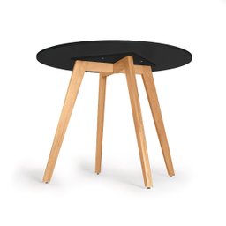 Mesa de Jantar Inês 100cm Preta - Napole Decor - 2