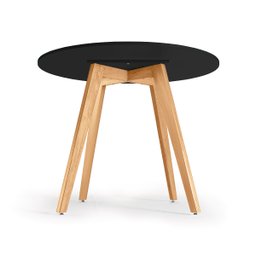 Mesa de Jantar Inês 100cm Preta - Napole Decor - 3