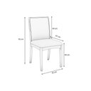 Ver imagem 6 de Mesa Cozinha Mira Premium Madeira Maciça C/ Tampo Madeirado C/ Vidro 160x90cm e 6 Cadeiras Lara