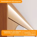 Ver mais imagens de Guarda Roupa Casal 6 Portas 6 Gavetas com Espelhos e LED Aura