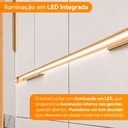 Ver imagem 7 de Guarda Roupa Casal 6 Portas 6 Gavetas com Espelhos e LED Aura