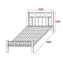 Ver imagem 3 de Cama Casal Rustic Florença Espresso Móveis