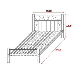 Cama Casal Rustic Florença Espresso Móveis - 3
