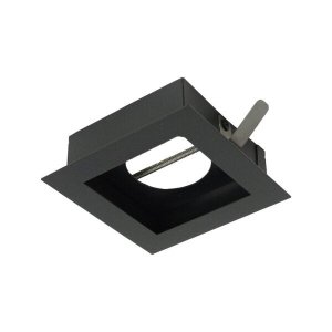 Spot Embutir Quadrado Recuado Direcionável M190 para Lâmpada Dicroica 9x9cm Preto