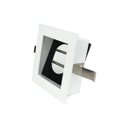Ver imagem 2 de Spot Embutir Quadrado Recuado Direcionável M190 para Lâmpada Dicroica 9x9cm Branco com Preto