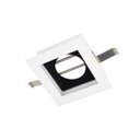 Ver imagem 1 de Spot Embutir Quadrado Recuado Direcionável M190 para Lâmpada Dicroica 9x9cm Branco com Preto