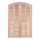 Ver imagem 3 de Porta Balcão de Abrir / Abrir de Madeira Padrão Cedro em Arco Bat.14 Cm- 2.15 (a) X 1.50 (l)