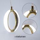 Ver imagem 3 de Pendente Lustre Zero Oval C/ Led Integrado Multicor Lus-26 St3136