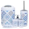 CONJUNTO ACESSÓRIOS DE BANHEIRO E LAVABO KIT 6 PEÇAS LIXEIRA:Azulejo Português - 1