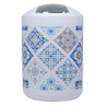 CONJUNTO ACESSÓRIOS DE BANHEIRO E LAVABO KIT 6 PEÇAS LIXEIRA:Azulejo Português - 4