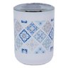 CONJUNTO ACESSÓRIOS DE BANHEIRO E LAVABO KIT 6 PEÇAS LIXEIRA:Azulejo Português - 5